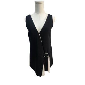 Like New Cinq à Sept Black & White Contrast Mini Dress Size 0